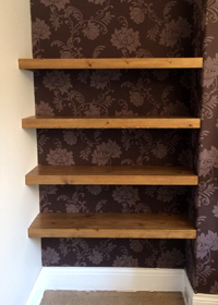 Fitted Alcove Shelves Newcastle